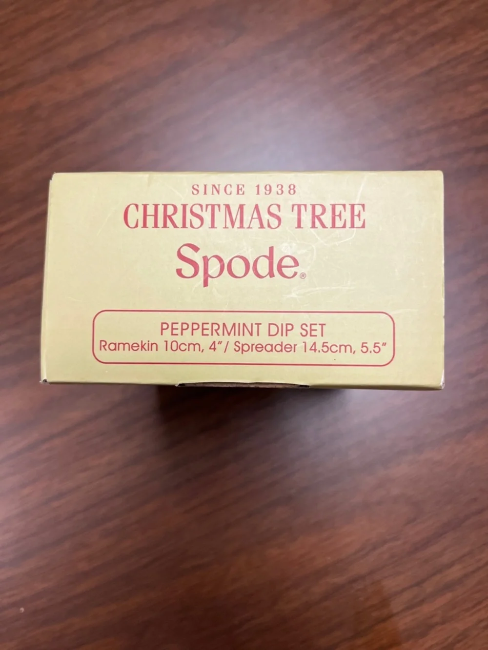 Spode Christmas Tree Peppermint Dip Set, new with tags‎